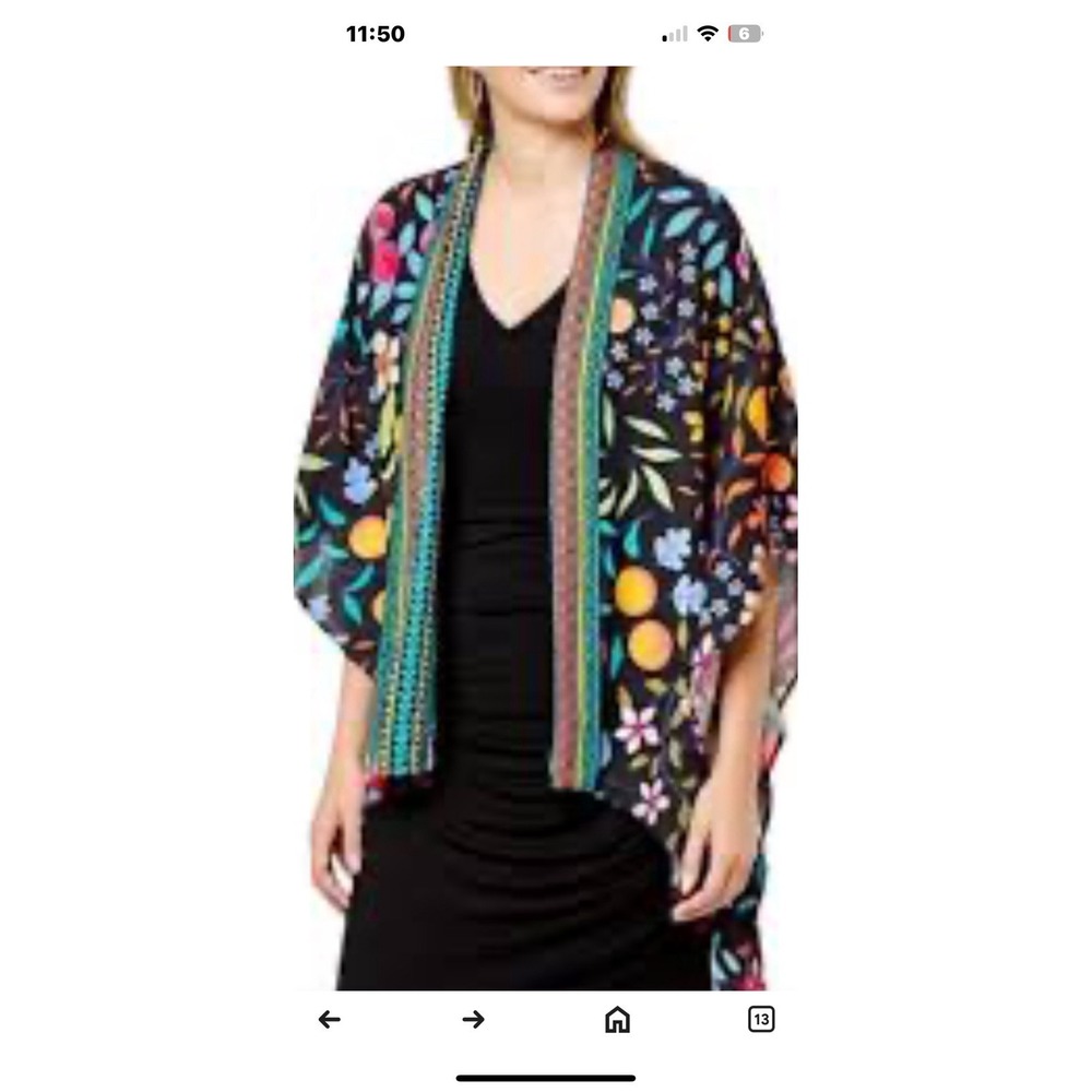 colleen lopez Printed Women's Topper Size Small